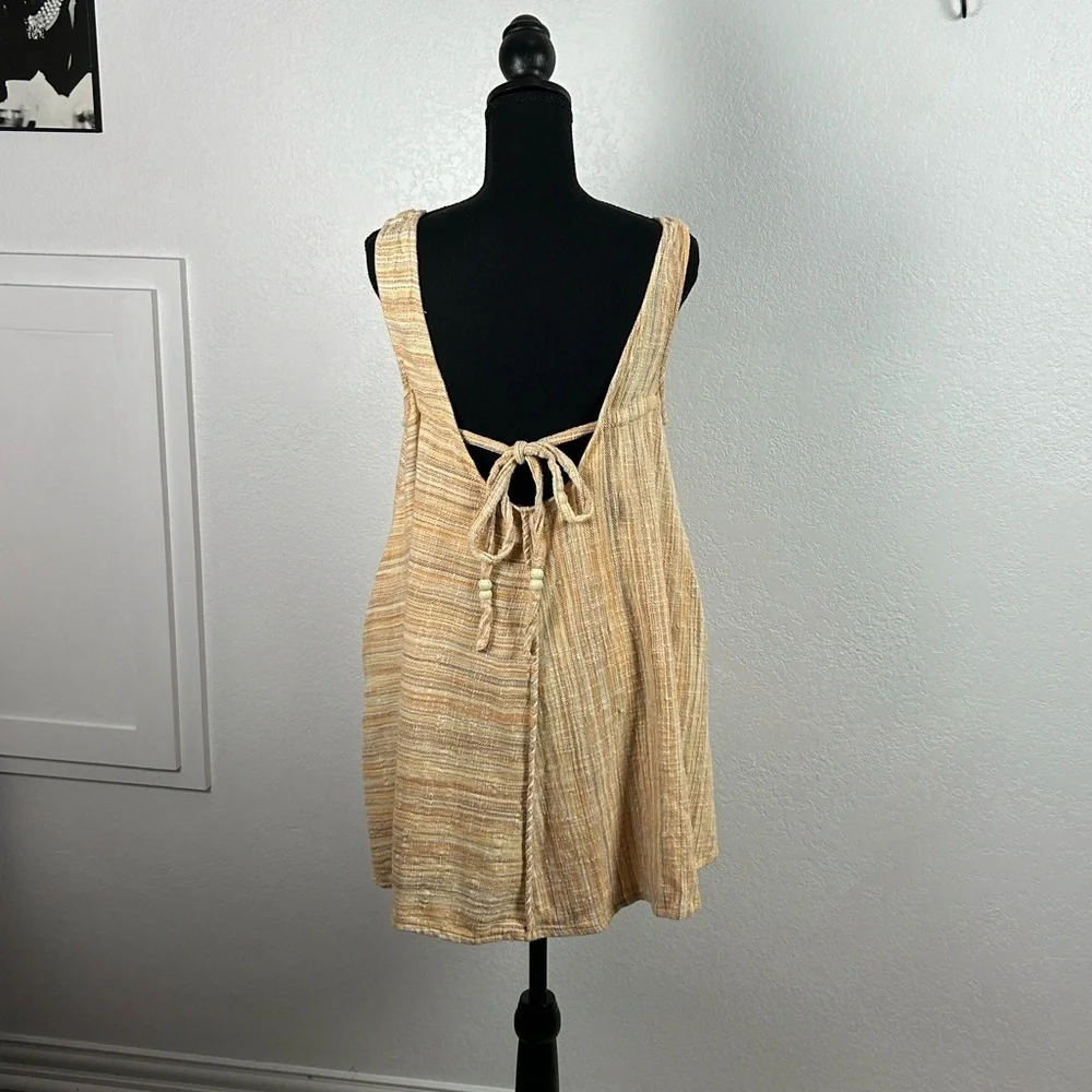 Cleo + Wolf Women's Yarn Die A-Line Mini Dress Sz S Sleeveless Cotton Bohemian